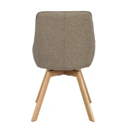 Alison tuoli lakattu tammijalka / tumma beige kangas