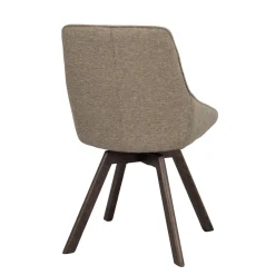 Alison tuoli ruskealakattu tammijalka / tumma beige kangas