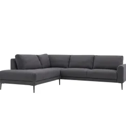 Joy 2,5h-avokulmasohva 268x237 cm, kapeat käsinojat, Luna-kangas