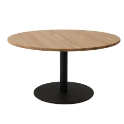 Lakeus ruokapöytä pyöreä halk. 130 cm, lakattu tammi