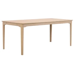 Markham ruokapöytä 180x90 cm valkopesty tammi