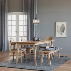 Melfort ruokapöytä 90 x 180 cm tammi