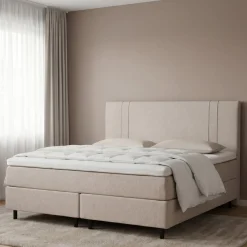 Memory foam-jenkkisänky 160x200 cm, mustilla puujaloilla
