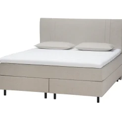 Memory foam-jenkkisänky 180x200 cm, mustilla puujaloilla