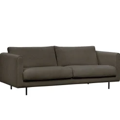 Saaga sohva L213, mustat metallijalat
