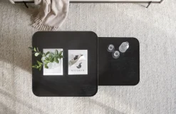 Sullivan sohvapöytä 80x80 cm musta tammi