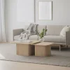 Sullivan sohvapöytä 80x80 cm valkopesty tammi